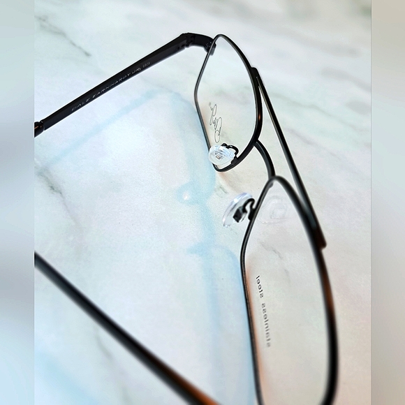 New NASCAR Dale Jr Eyeglass Frame; Stainless Steel; Rx'able, black 56-17-145 - Picture 4 of 4